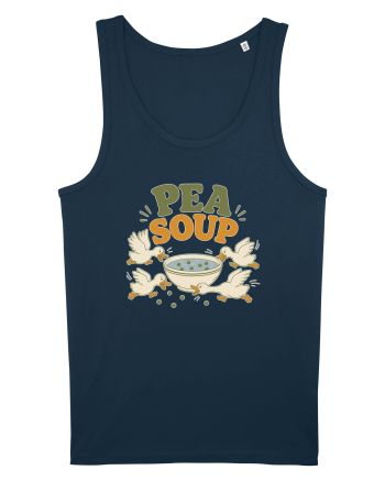 Ratele si mazarea. Funny Duck Pun Humor Design Featuring Pea Soup Navy