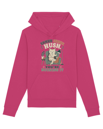 Funny Orange Cat and Coffee Humor for Introverts and Quiet Morning Lovers Raspberry