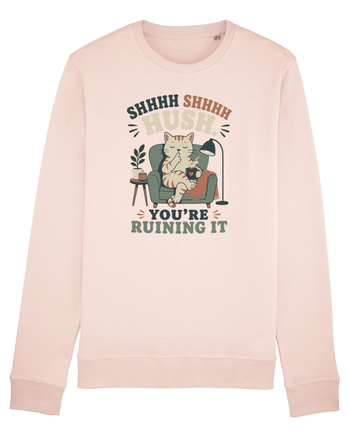 Bluză mânecă lungă Unisex Rise Candy Pink