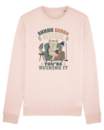 Funny Orange Cat and Coffee Humor for Introverts and Quiet Morning Lovers Bluză mânecă lungă Unisex Rise