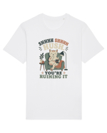 Funny Orange Cat and Coffee Humor for Introverts and Quiet Morning Lovers Tricou mânecă scurtă Unisex Rocker