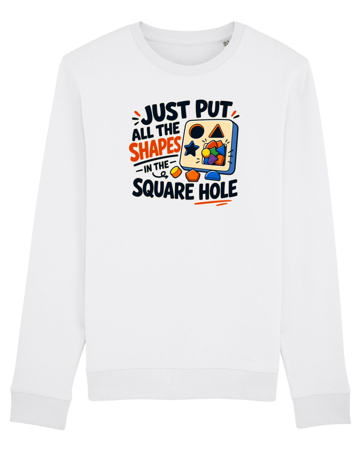 Bluză mânecă lungă Unisex Rise White