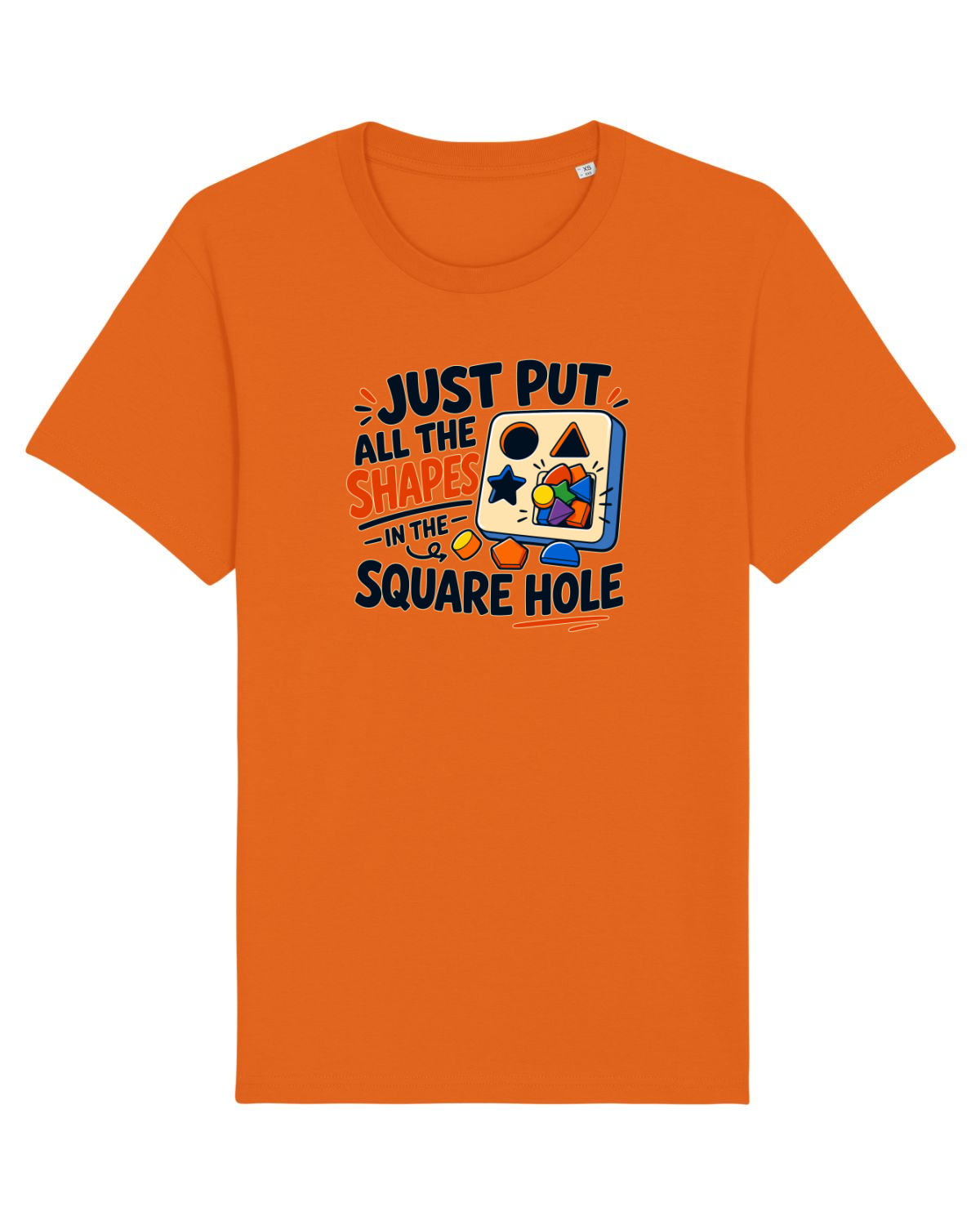 Tricou mânecă scurtă Unisex Rocker Bright Orange