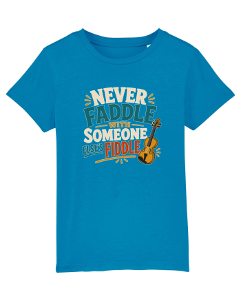 Nu te juca cu vioara. Funny Fiddle Player Design for Bluegrass Folk  Azur
