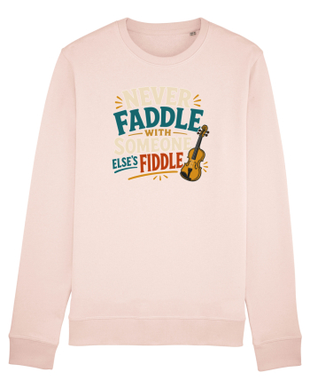 Nu te juca cu vioara. Funny Fiddle Player Design for Bluegrass Folk  Candy Pink