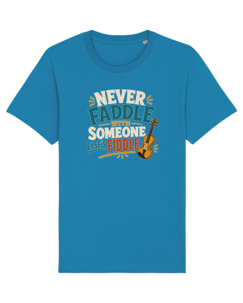 Nu te juca cu vioara. Funny Fiddle Player Design for Bluegrass Folk  Azur