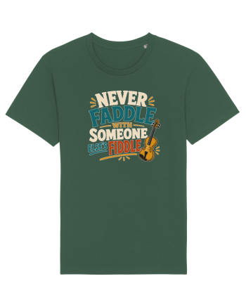 Nu te juca cu vioara. Funny Fiddle Player Design for Bluegrass Folk  Bottle Green