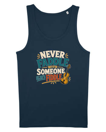 Nu te juca cu vioara. Funny Fiddle Player Design for Bluegrass Folk  Navy