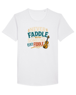 Nu te juca cu vioara. Funny Fiddle Player Design for Bluegrass Folk  Tricou mânecă scurtă guler larg Bărbat Skater