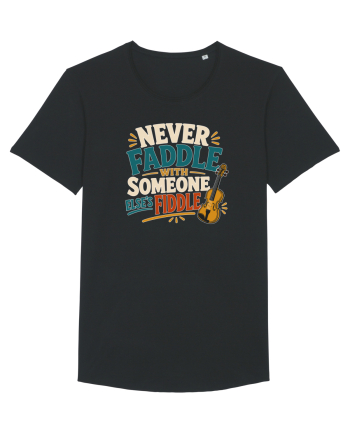 Nu te juca cu vioara. Funny Fiddle Player Design for Bluegrass Folk  Black