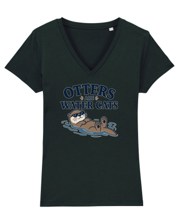 Vidrele sunt pisicile de apa. Funny Otter Lover Design for Animal Lovers Black