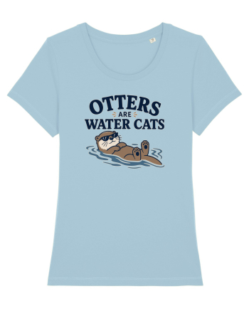 Vidrele sunt pisicile de apa. Funny Otter Lover Design for Animal Lovers Sky Blue