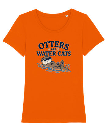 Vidrele sunt pisicile de apa. Funny Otter Lover Design for Animal Lovers Bright Orange
