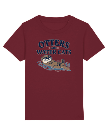 Vidrele sunt pisicile de apa. Funny Otter Lover Design for Animal Lovers Burgundy