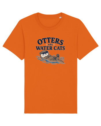 Vidrele sunt pisicile de apa. Funny Otter Lover Design for Animal Lovers Bright Orange