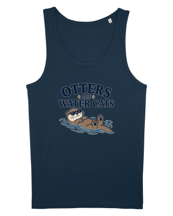 Vidrele sunt pisicile de apa. Funny Otter Lover Design for Animal Lovers Navy