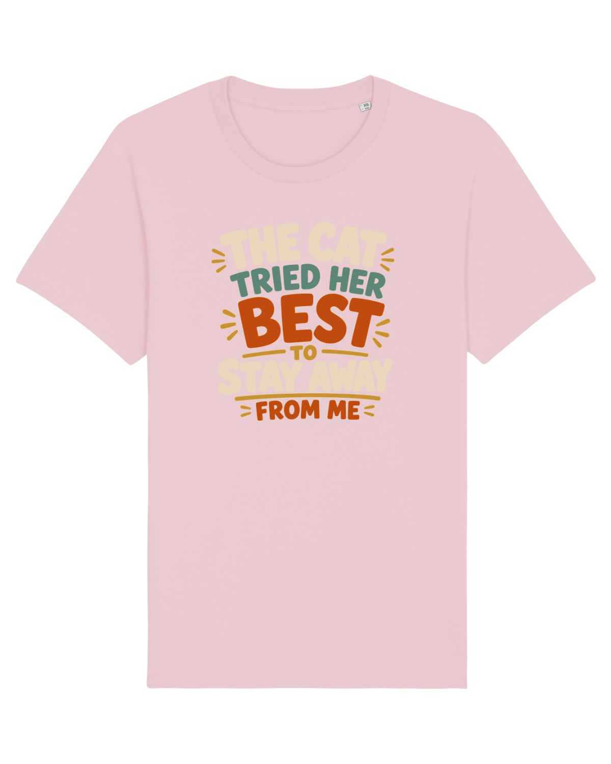 Tricou mânecă scurtă Unisex Rocker Cotton Pink