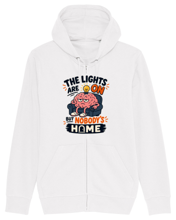 Nu-s acasa. Funny Brain Fog Humor Design for Introverts Office Workers White