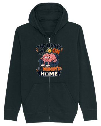 Nu-s acasa. Funny Brain Fog Humor Design for Introverts Office Workers Black