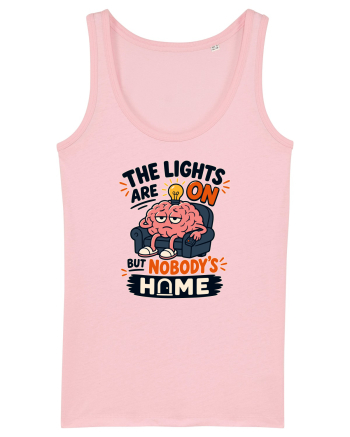 Nu-s acasa. Funny Brain Fog Humor Design for Introverts Office Workers Cotton Pink