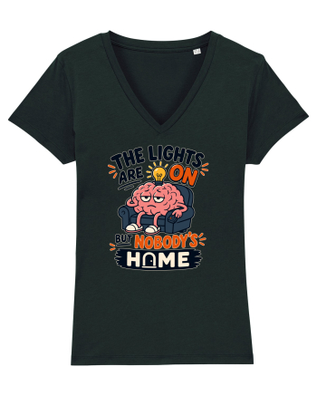 Nu-s acasa. Funny Brain Fog Humor Design for Introverts Office Workers Black