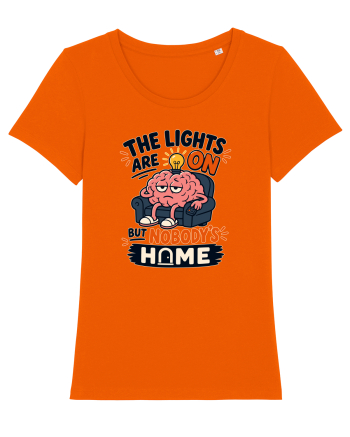 Nu-s acasa. Funny Brain Fog Humor Design for Introverts Office Workers Bright Orange