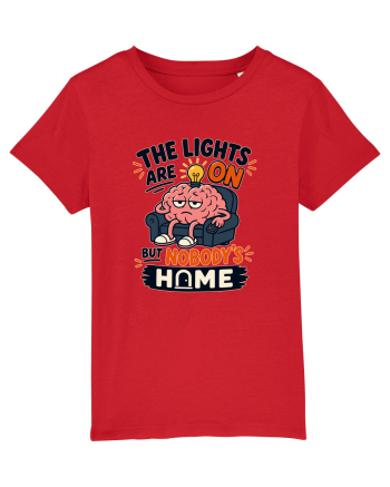 Nu-s acasa. Funny Brain Fog Humor Design for Introverts Office Workers Red