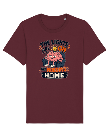 Nu-s acasa. Funny Brain Fog Humor Design for Introverts Office Workers Burgundy