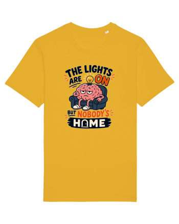 Nu-s acasa. Funny Brain Fog Humor Design for Introverts Office Workers Spectra Yellow