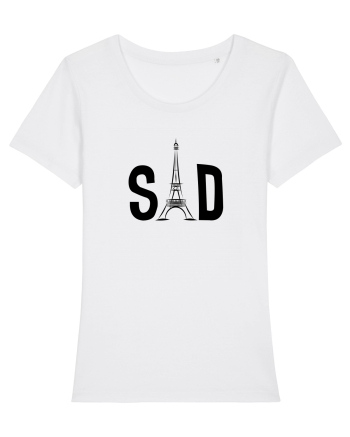 Sad (black) White