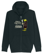 Barely Functioning Still Expected To Perform – Broasca pe Cafea Hanorac cu fermoar Unisex Connector