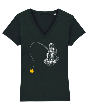 Astronaut Fishing For A Star – Pescuind Printre Stele Black