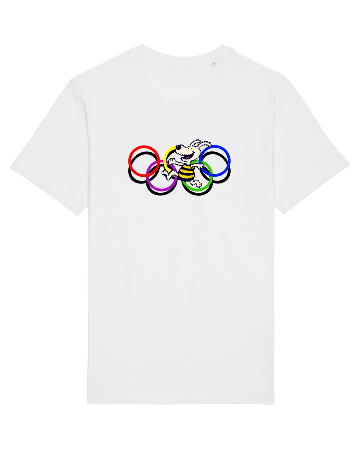 Tricou mânecă scurtă Unisex Rocker White