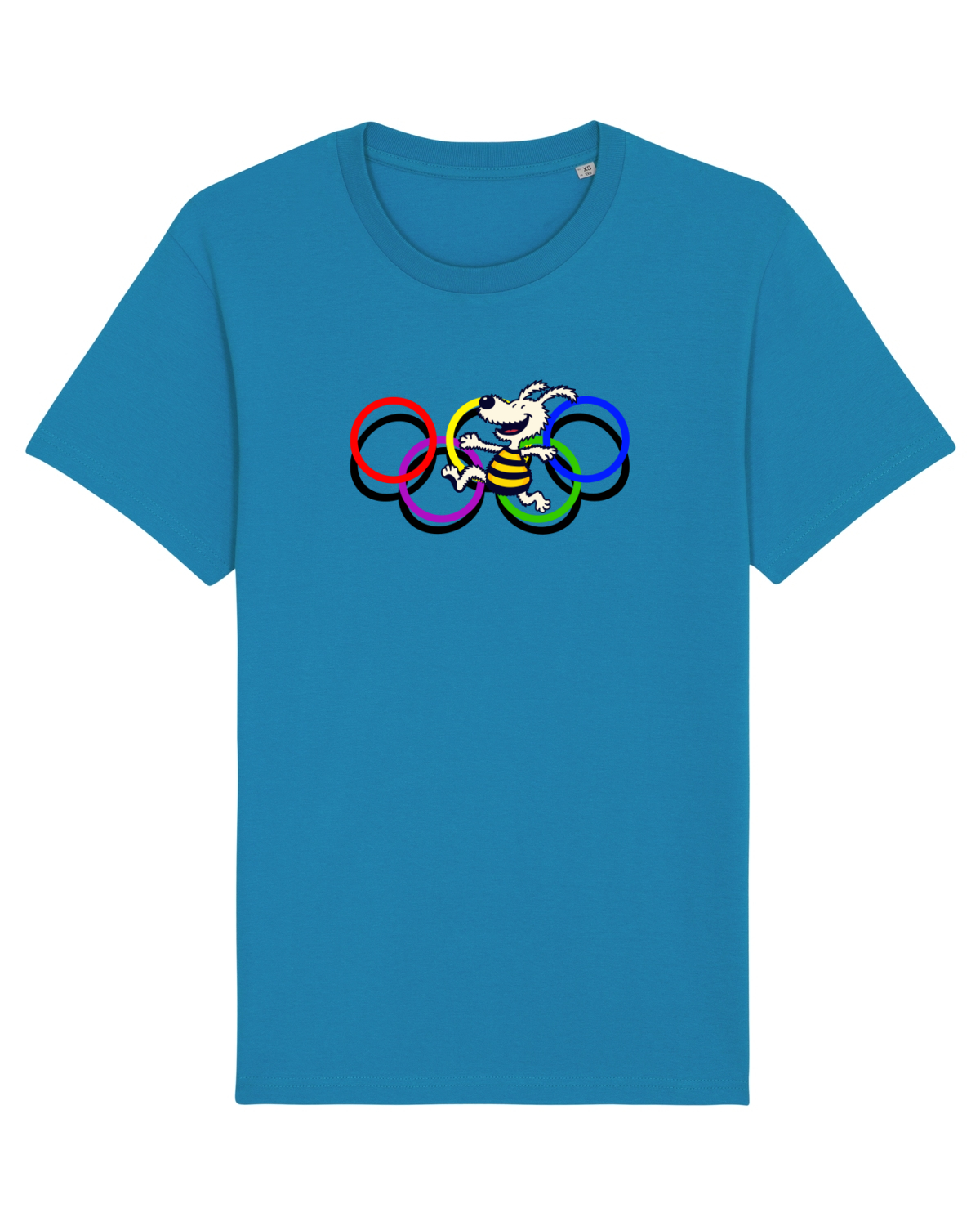 Tricou mânecă scurtă Unisex Rocker Azur