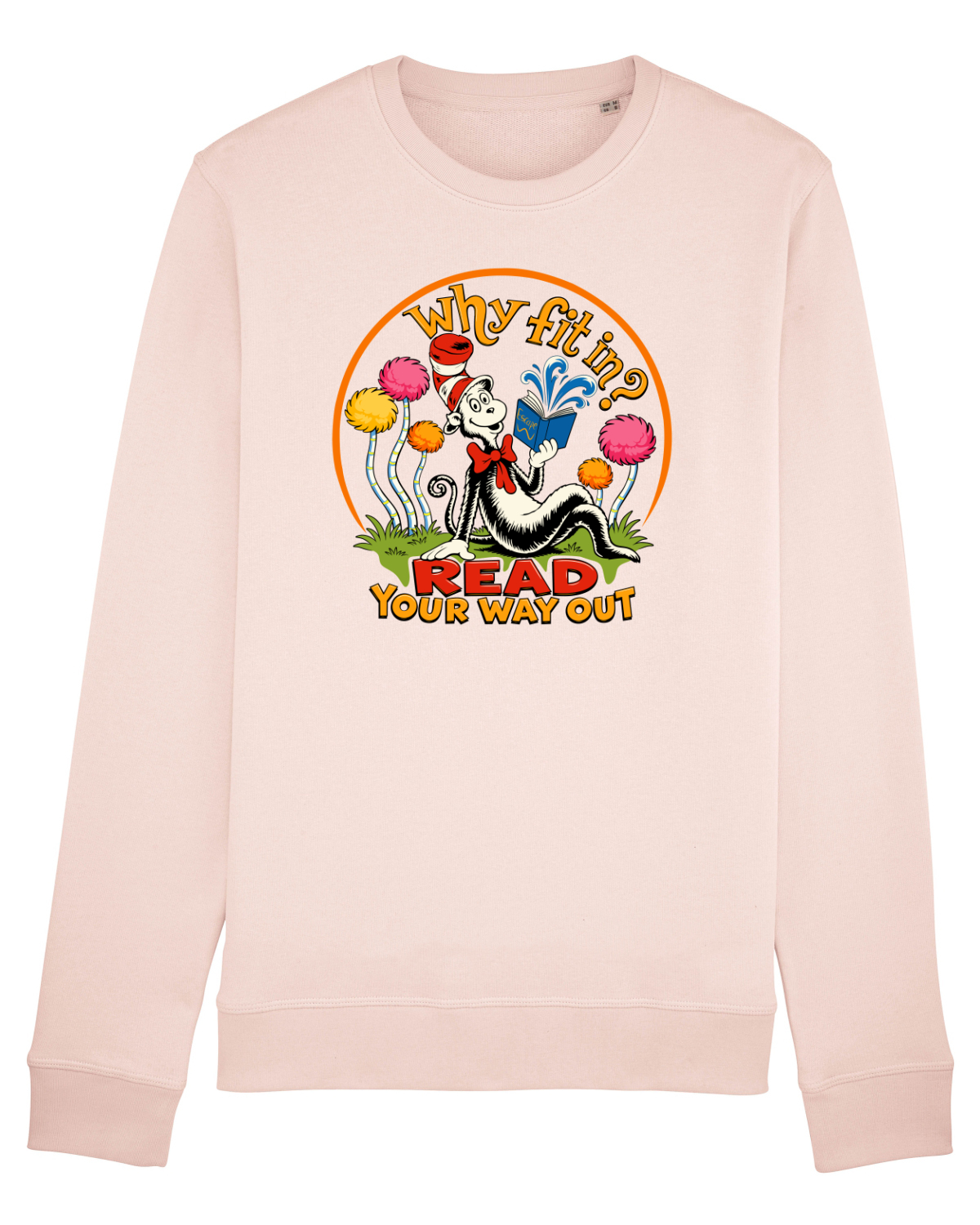 Bluză mânecă lungă Unisex Rise Candy Pink
