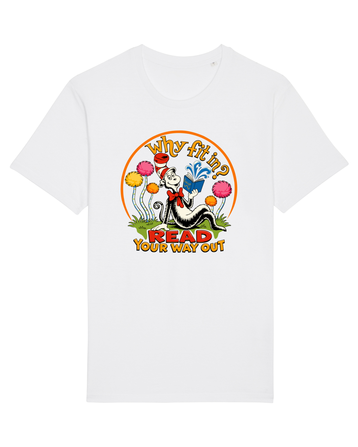 Tricou mânecă scurtă Unisex Rocker White