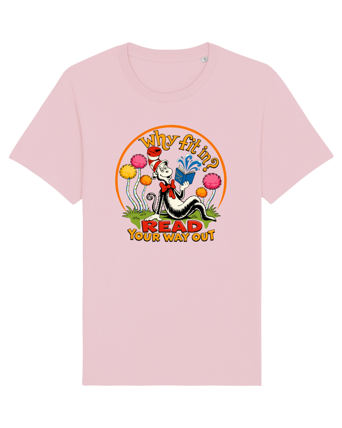 Tricou mânecă scurtă Unisex Rocker Cotton Pink