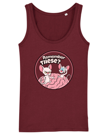 Remember These? Nostalgic Ironic Cartoon Mice Burgundy