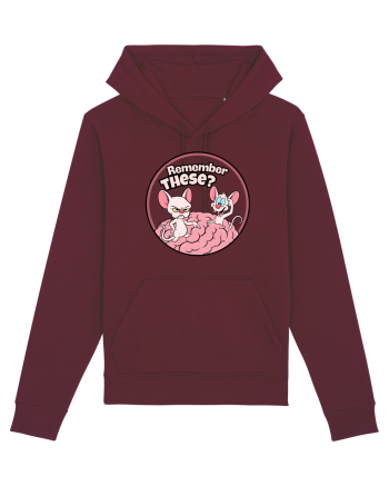 Remember These? Nostalgic Ironic Cartoon Mice Burgundy