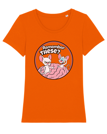 Remember These? Nostalgic Ironic Cartoon Mice Bright Orange