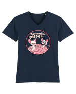 Remember These? Nostalgic Ironic Cartoon Mice Tricou mânecă scurtă guler V Bărbat Presenter