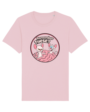 Remember These? Nostalgic Ironic Cartoon Mice Cotton Pink