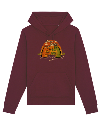 See Ya Later Alligator – Funny Crocodile Friendship Design Burgundy
