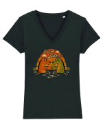 See Ya Later Alligator – Funny Crocodile Friendship Design Tricou mânecă scurtă guler V Damă Evoker