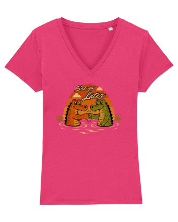 See Ya Later Alligator – Funny Crocodile Friendship Design Raspberry