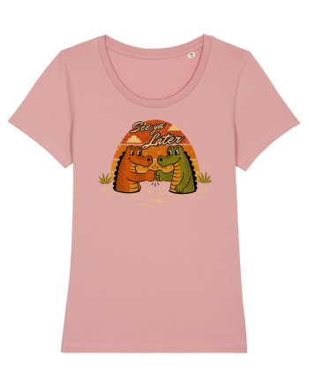 See Ya Later Alligator – Funny Crocodile Friendship Design Canyon Pink