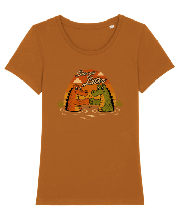 See Ya Later Alligator – Funny Crocodile Friendship Design Roasted Orange