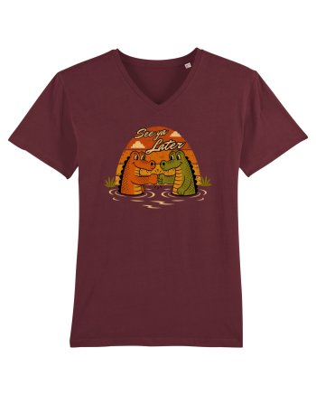 See Ya Later Alligator – Funny Crocodile Friendship Design Burgundy