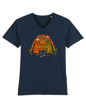 See Ya Later Alligator – Funny Crocodile Friendship Design French Navy
