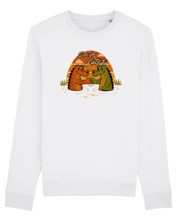 See Ya Later Alligator – Funny Crocodile Friendship Design White